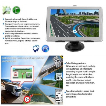 X8 7 Inch Touch Screen Ultra Thin Car Truck GPS Navigation System Portable 8GB GPS Navigator Vehicle GPS Accessories