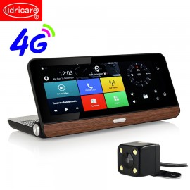 Udricare 8 inch 4G GPS Android 5.1 WiFi Bluetooth 4G SIM Card Dashboard GPS 1080P DVR Dual Lens Rear View Camera Video Recorder