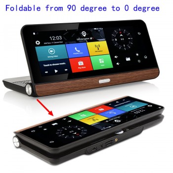 Udricare 8 inch 4G GPS Android 5.1 WiFi Bluetooth 4G SIM Card Dashboard GPS 1080P DVR Dual Lens Rear View Camera Video Recorder