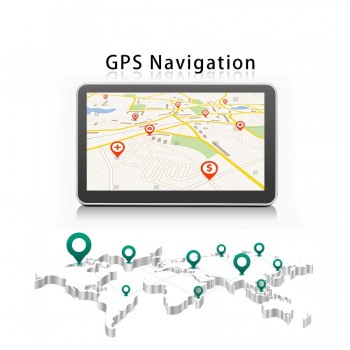 Anfilite 7 inch Capacitive Android car GPS Navigator Quad Core 16GB car DVR dash cam dual cameras 1080P record free maps