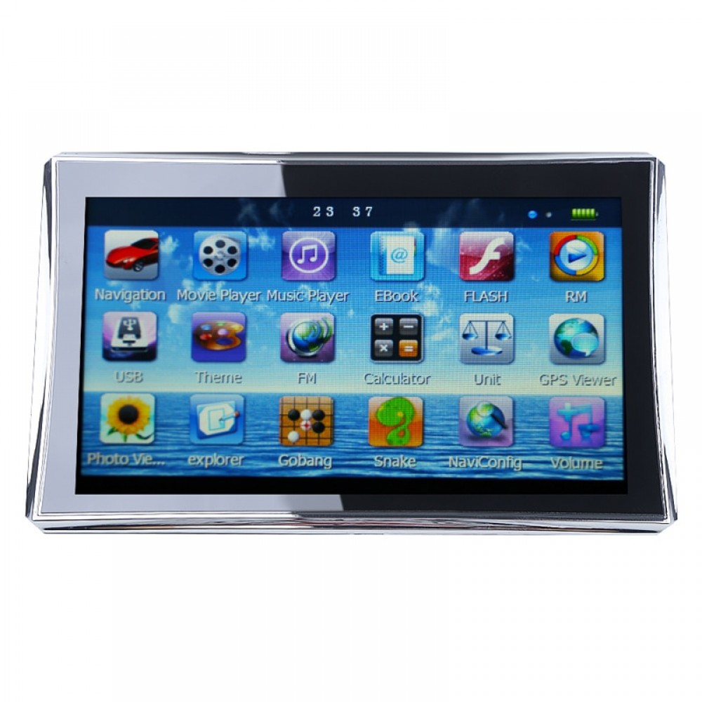 New 7 inch HD TouchScreen TFT Car GPS Navigation Navigator 128MB RAM 4GB+ Free Maps