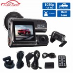 Dual Lens Car DVR Camera I1000 Full HD 1080P 2.0LCD Dash Cam+8 IR LED Light Night Vision H.264 Rotatable Lens Video Recorder