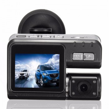 Dual Lens Car DVR Camera I1000 Full HD 1080P 2.0LCD Dash Cam+8 IR LED Light Night Vision H.264 Rotatable Lens Video Recorder