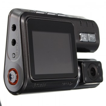 Dual Lens Car DVR Camera I1000 Full HD 1080P 2.0LCD Dash Cam+8 IR LED Light Night Vision H.264 Rotatable Lens Video Recorder