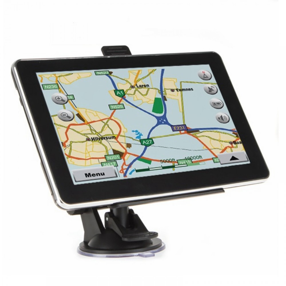 7 inch Touch Screen Car GPS Navigation 800M CPU Sat Navigator Support  FM Transmitter Bluetooth AV-IN  free new maps