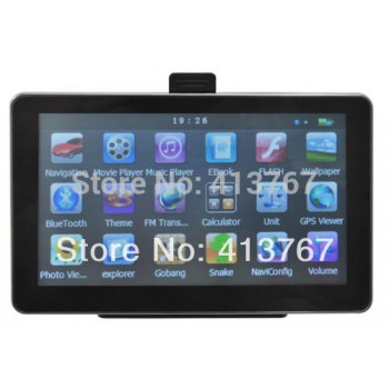 7 Car GPS Navigation + Wireless Reverse Camera Bluetooth AV-IN New  Map 4GB POI