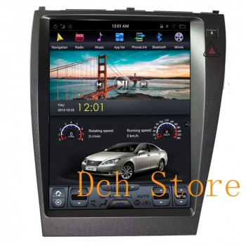 12.1 inch Vertical tesla style Android auto Car DVD GPS Navigation for lexus ES ES240 ES350 2006-2012 2G RAM 32G 64G ROM RADIO