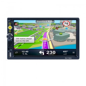 Hot Reverse Camera+GPS map 72 Din Car GPS Navigation Stereo DVD Player Bluetooth iPod Radio FM AM Receiver MP3 Indash Head Unit