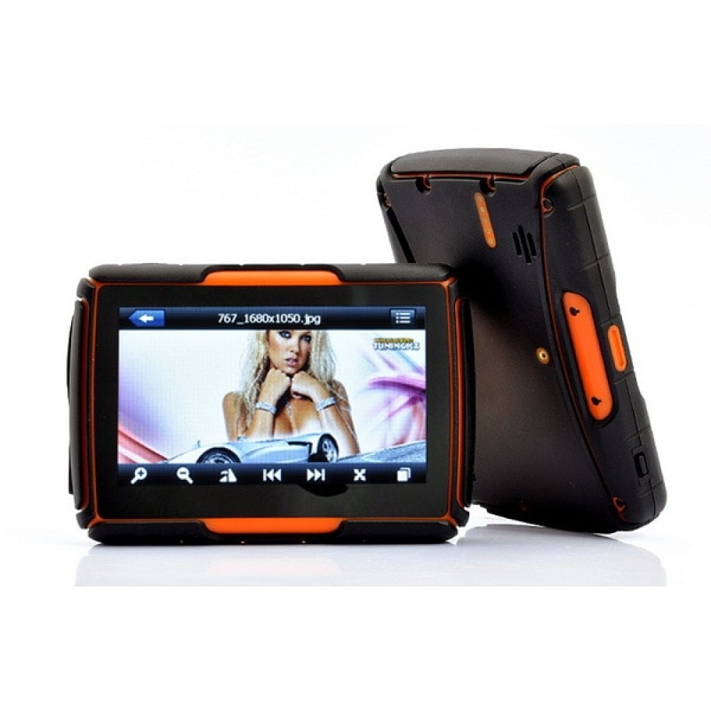 Waterproof motorcycle gps navigator 4.3 inch