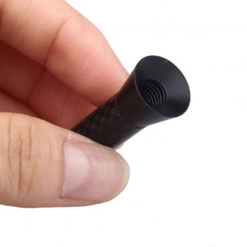 Universal Car Accessory Radio FM AM Signal Short Carbon Fiber Antenna 3.5cm@11107