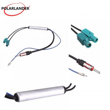 New 17.7 Antenna Fakra Radio Signal Amplifier  For V/W for A/udi Booster AMP to DINReplacement Exterior Parts