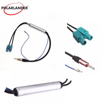 New 17.7 Antenna Fakra Radio Signal Amplifier Booster AMP to DIN For VW/Audi Replacement Exterior Parts Polarlander