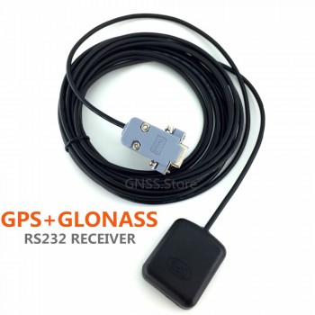 free shipping 5V rs232 DB9 RS-232 GPS glonass receiver Antenna  Gnss  Chip Module Design,NMEA0183.