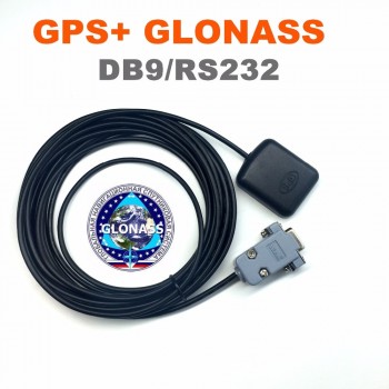 free shipping 5V rs232 DB9 RS-232 GPS glonass receiver Antenna  Gnss  Chip Module Design,NMEA0183.