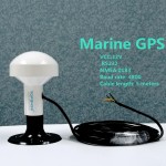 NMEA 0183 protocol GPS chipset boat marine GPS receiver with module antenna 4800 baud rate RS-232,12V RS232  Mushroom housing