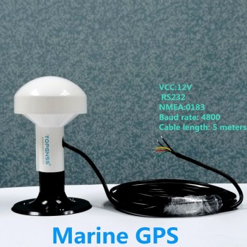 NMEA 0183 protocol GPS chipset boat marine GPS receiver with module antenna 4800 baud rate RS-232,12V RS232  Mushroom housing