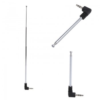 3.5mm Radio Receiver Antenna Stainless Steel Multi-Purpose Interface FM Radio