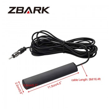 12V Universal Car Stereo FM Radio Antenna Windscreen DIN Aerial YHANT001