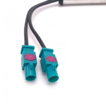 Car Special Antenna Fakra Radio Signal Amplifier Booster AMP to DIN For VW Audi Replacement Exterior Parts Aerials Two Way