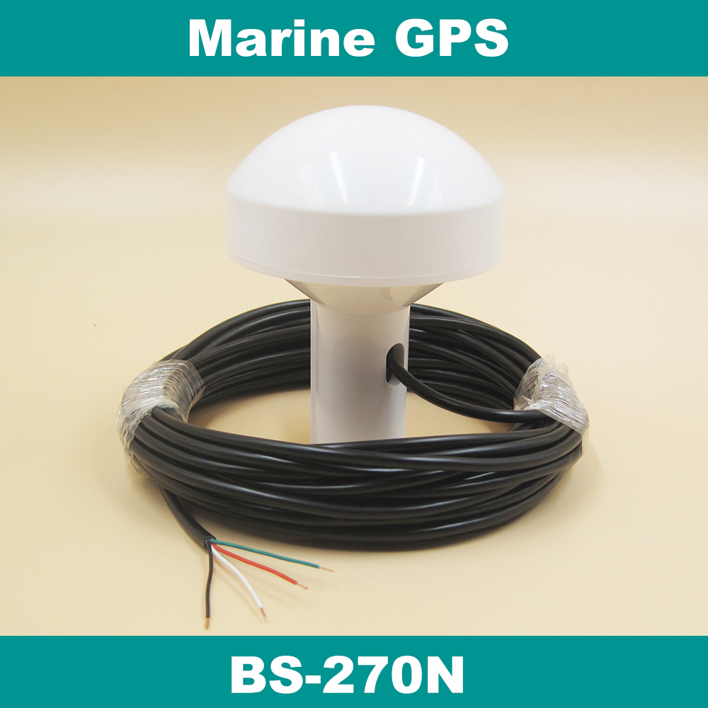 12V,GPS receiver,RS232,RS-232,boat marine GPS receiver antenna with module,Mushroom-shaped case,4800 baud rate,BS-270N
