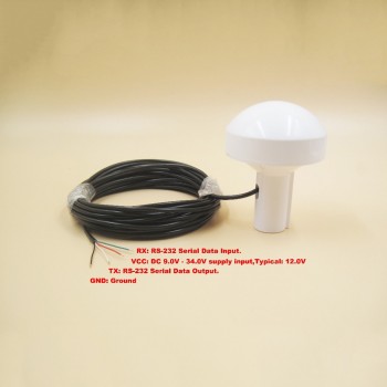 12V,GPS receiver,RS232,RS-232,boat marine GPS receiver antenna with module,Mushroom-shaped case,4800 baud rate,BS-270N