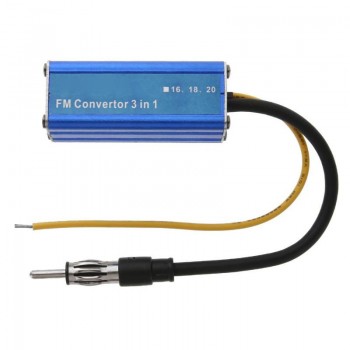 VODOOL 12V 3 in 1 Car Frequency Antenna Radio FM Band Expander Car Auto Stereo Antenna FM Radio Band Frequency Converter