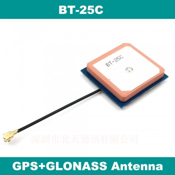 internal GPS GLONASS Dual antenna,Cirocomm active patch antenna,GNSS antenna,BT-25C
