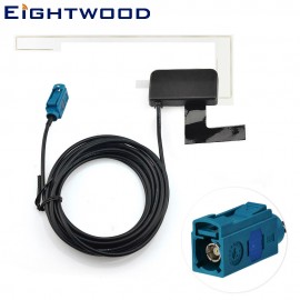 Eightwood Universal Auto Car DAB+ Aerial Radio Active Extension Antenna Fakra Amplified For Alpine,Pure Highway Europe Car