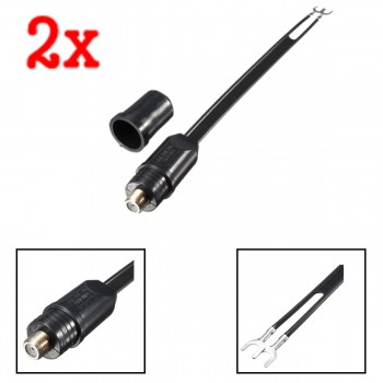 2x 300 UHF Off Air Antenna Connector To 75 Ohms Coaxial F Matching Transformer