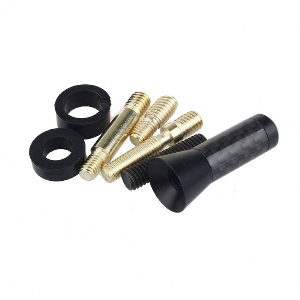 Universal Car Accessory Radio FM AM Signal Short Carbon Fiber Antenna 3.5cm NEW high quality for most cars