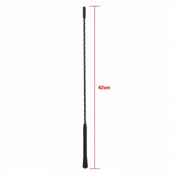 Car-Styling TOPS Universal Car Auto Roof Mast Stereo Radio FM AM Amplified Booster Antenna 16 Roof Mast Whip Aerial