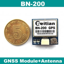 small size chipset GPS module antenna GPS GLONASS Dual GNSS module with 4M FLASH,20mm*20mm*6mm,BN-200