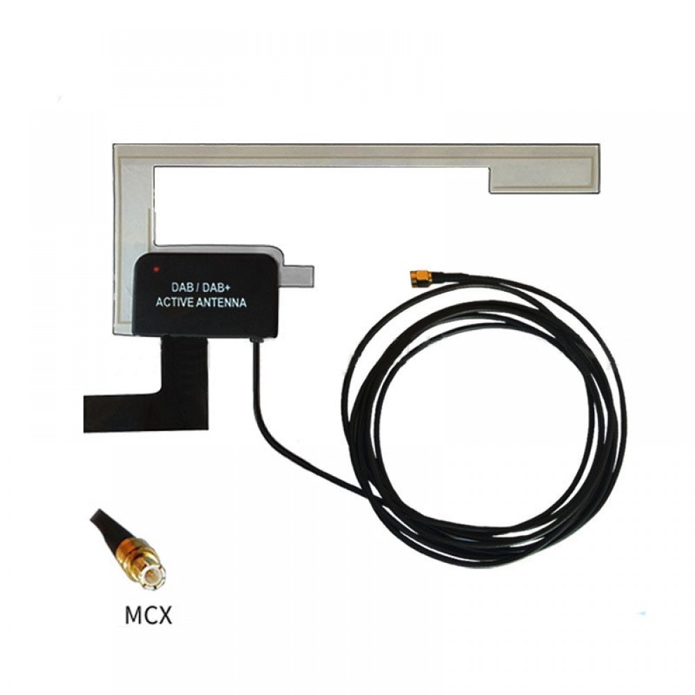 High Quality Universal MCX Antenna Car DAB DAB+ Digital Radio Aerial Antenna Glass Mount MCX Plug