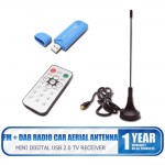 USB 2.0 Digital DVB-T SDR+DAB+FM HDTV TV Tuner Receiver Stick RTL2832U+R820T2