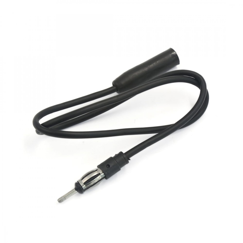 UXCELL Car Black Male To Female Radio Stereo Antenna Adapter Extension Cable 55Cm Long