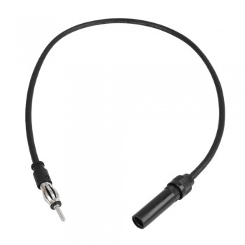 UXCELL Car Black Male To Female Radio Stereo Antenna Adapter Extension Cable 55Cm Long