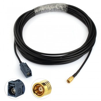 Eightwood Car DAB+FM Radio Stereo Amplified Aerial Roof Mount Shark Fin SMB Antenna Replacement Cable for Pioneer Sony DAB