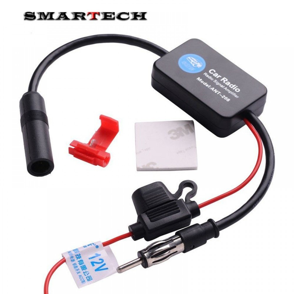 ANT-208 Universal Car FM AM Radio 25db Strengthen Antenna Signal Amplifier Booster