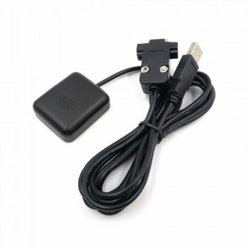 RS232 DB9 female+USB male connector RS-232 GNSS receiver Dual GPS+GLONASS receiver module antenna,9600,NMEA,4M FLASH,BN-82DU