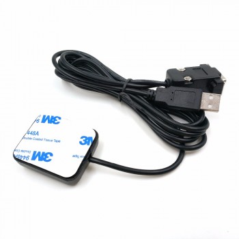 RS232 DB9 female+USB male connector RS-232 GNSS receiver Dual GPS+GLONASS receiver module antenna,9600,NMEA,4M FLASH,BN-82DU