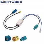 Eightwood Conversion DAB Fakra to SMB Connector Aerial Antenna Splitter for Alpine Pioneer Sony