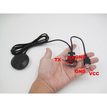 RS232 DB9 female+USB male interface connector RS-232 GPS receiver,IPC ALV PVT locater,BS-70DU