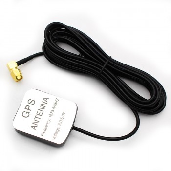 GreenYi High Gain Car GPS Aerial Mini GPS Antenna with Two Amplification Car DVD Navigation 3m SMA Interface
