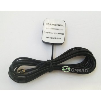 GreenYi High Gain Car GPS Aerial Mini GPS Antenna with Two Amplification Car DVD Navigation 3m SMA Interface