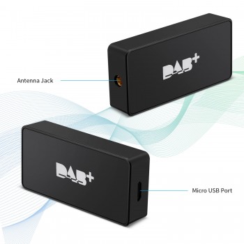Universal DAB+Receiver Antenna With USB Adapter Receiver For Android 4.4 5.1 6 7.1 Car Player Applicable For Europe