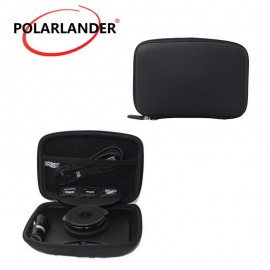 GPS Carry Cover Protection Package Case for 6 Inch GPS Navigator Shield Case Bag Black for GPS Cellphone USB Leather