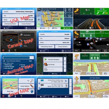 GPS accessories 8G gps maps sd card 2018 latest Map for WinCE car gps navigation map Europe/Russia/USA/CA/AU/Israel Car gps map
