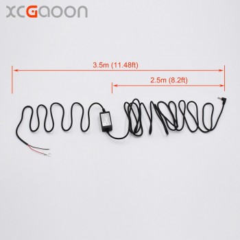 XCGaoon Car Charger DC Converter Module 12V 24V To 12V 1.5A with 3.5mm Port fit Radar Detector, DVR Camera Cable Length 3.5m