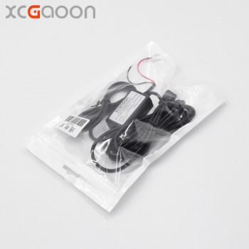 XCGaoon Car DC Converter Module Input 12V 24V Ouput 5V 2A with micro USB Cable (Curved Right) Low Voltage Protection Length 3.5m