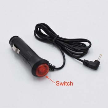 XCGaoon 3.5mm Port Car Charger For Car Radar Detector / Car DVR Camera, input 12V, output 12V 1.5A, fit DC 12V Car, length 1.2m